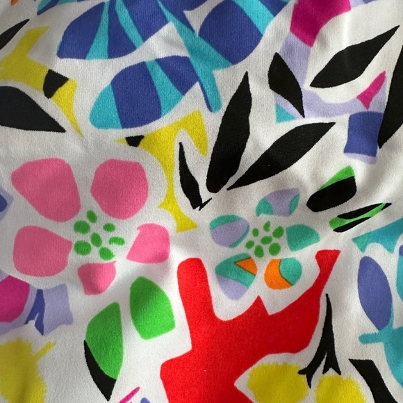 NWT Caribbean Joe Island Supply Co. Ruffle V-Neck One Piece Swimsuit, Size 14 - Picture 7 of 10